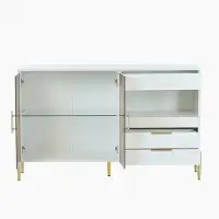 Ebern Designs Storage Cabinets with Acrylic Doors, Storage Cabinets with Adjustable Shelves