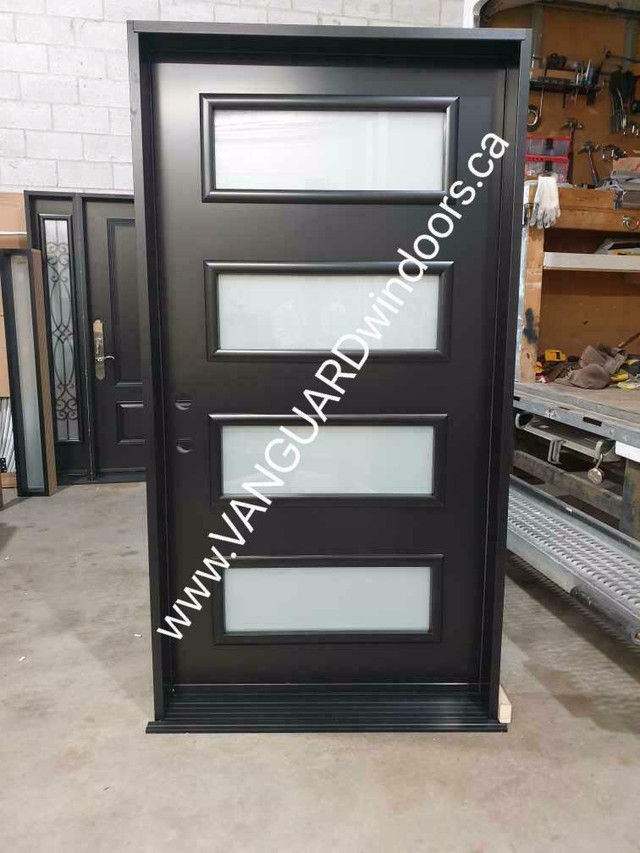 Manufacture direct exterior doors. Steel/Fiberglass, Modern styles, unique designs. Virtual quotes. in Windows, Doors & Trim in Ontario - Image 2