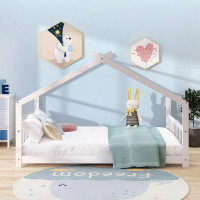 Isabelle & Max™ Twin Size House Bed Wood Bed