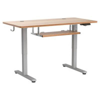 Accentuations by Manhattan Comfort Modern Light Electric Standing Desk: Adjustable Height With Keyboard Tray