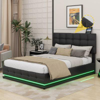 Ivy Bronx Ivica Tufted Upholstered Platform Bed With Hydraulic Storage System