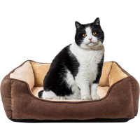 Tucker Murphy Pet™ Fur Pet Beds For Medium Dogs, Pet Sofa Bed, Soft Calming Cat Beds, Comfty Durable Pet Puppies Beds Wi