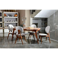 East Urban Home 4 - Person Dining Set