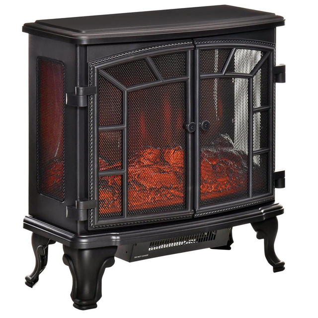 ELECTRIC FIREPLACE HEATER, FREESTANDING FIREPLACE STOVE WITH REALISTIC FLAME EFFECT in Fireplace & Firewood - Image 2