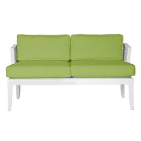 David Francis Furniture Mykonos 58" Wide Loveseat with Cushions