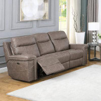 Wildon Home® Wixom Cushion Back Power^2 Sofa Taupe