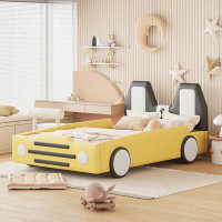 Zoomie Kids Allix Upholstered Car Bed