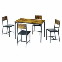 17 Stories Modern Dining Room Set For 5 Pieces Dining Table Set