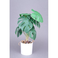 Primrue Monstera Fake Monstera Plant Artificial Tropical Split Leaf Plant Faux Desk Plant For Indoor Decoration Perfect
