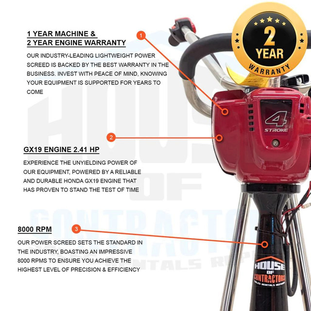 HOC WPSC2 SERIES POWER SCREED + FREE SHIPPING + 2 YEAR WARRANTY in Power Tools - Image 3