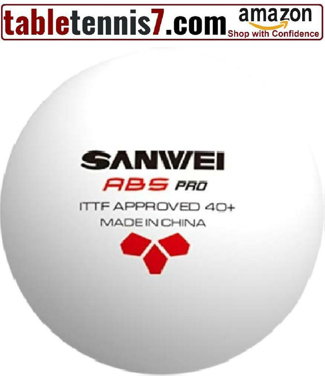 + 12 Balls Sanwei ABS Pro 40+ Ping Pong Ball | ITTF APPROVED Professional Table Tennis Balls + in Tennis & Racquet - Image 3