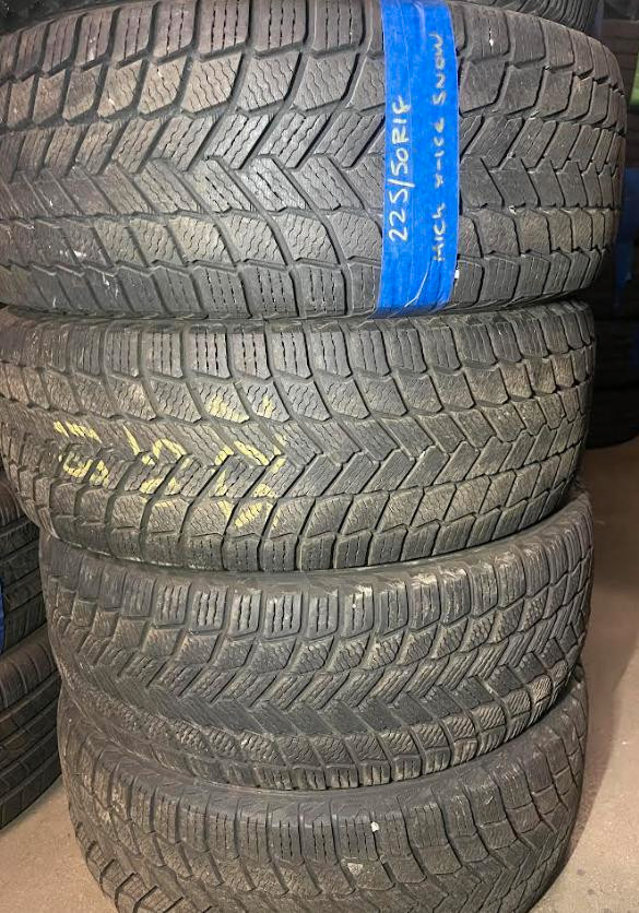 USED SET OF WINTER MICHELIN 225/50R18 95% TREAD WITH INSTALL. in Auto Body Parts in City of Toronto