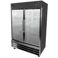 SABA Two Glass Door 47 cu. ft. Reach-in Refrigerator