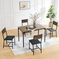 17 Stories Modern Dining Room Set, 5 Pieces Dining Table Set