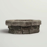 Loon Peak Hekking 11" H x 37" W Concrete Outdoor Fire Pit Table