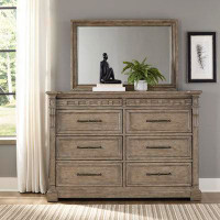Laurel Foundry Modern Farmhouse Cotter 8 - Drawer Dresser and Mirror