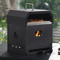 Arlmont & Co. Paeten 4-In-1 Outdoor Pizza Oven for Grill with Pizza Stone, Pizza Peel