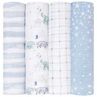 aden + anais Cotton Muslin Swaddle - 4-Pack - Rising Star