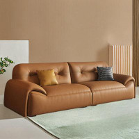 HOUZE 86.61" Darkg Grey 100% Polyester Modular Sofa cushion couch