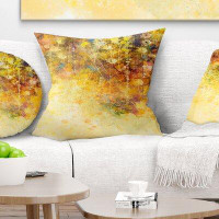 Made in Canada - East Urban Home Designart 'White Flowers and Soft Colour Leaves' Floral Throw Pillow