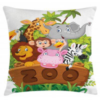 East Urban Home Indoor / Outdoor 40" Throw Pillow Cover