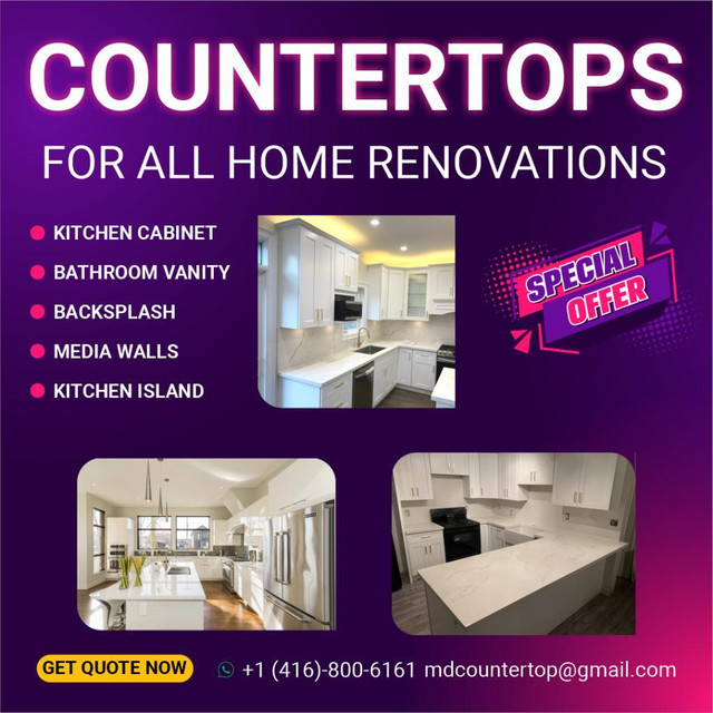 Best Price countertops for your kitchen, vanity or fireplace in Cabinets & Countertops in Toronto (GTA)