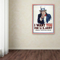 Trademark Fine Art 'I Want You' Advertisements on Wrapped Canvas