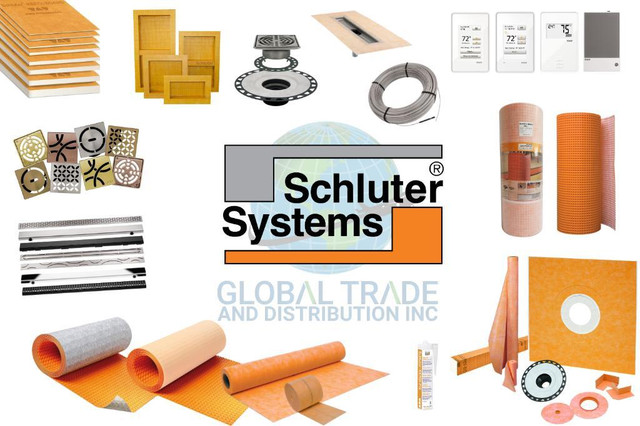 Schluter Systems Wholesale Contractor Prices- Ditra Heat XL Ditra and Kerdi Membrane Thermostat Cable Shower Niche Board dans Planchers et murs