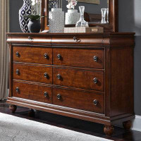 Darby Home Co Achsa 8 Drawer 64" W Solid Wood Double Dresser