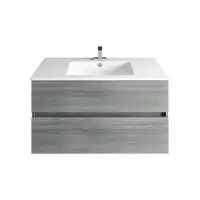 Latitude Run® 36'' Wall Hung Single Bathroom Vanity with Stone Vanity Top