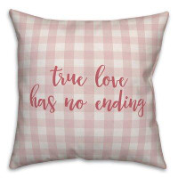 Ebern Designs Roark True Love Has No Ending Throw Pillow