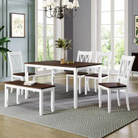 Gracie Oaks 6 Pieces Dining Table Set