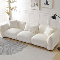 Hokku Designs 102" Upholstered 3 Seater Sofa