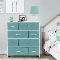 Sorbus 8 Drawers Chest Dresser - Teal