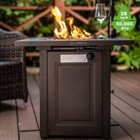 Aike Home Outdoor Dinning Firepit Fireplace Dinning Tables with Lid