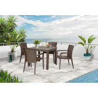 Rainbow Outdoor Square 4 - Person 31.5" Long Dining Set