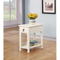 Rosecliff Heights Modern Bedroom Living Room Coffee Table Side Table In White