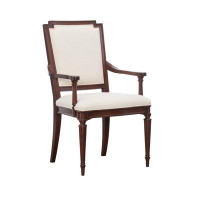 Maitland-Smith Evan Linen Armchair Dining Chair