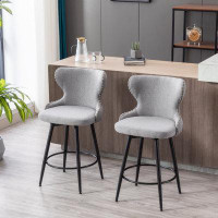 Latitude Run® Set Of 2 Modern Bar Chairs