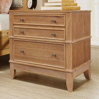 Winston Porter Obim Solid Wood 3 - Drawer Accent Chest