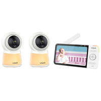 VTech 5" Video Baby Monitor with 2 Cameras, Night Light, Night Vison & Two-Way Audio (RM5754-2HD)