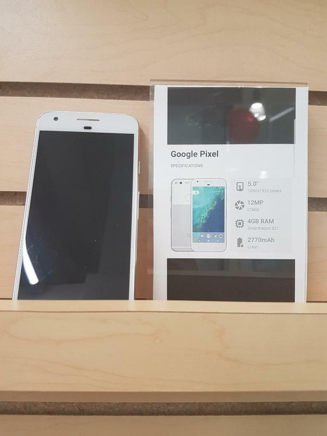 Spring SALE!!! UNLOCKED Google Pixel With New Charger 1 YEAR Warranty!!! in Cell Phones