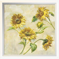 East Urban Home 'Farm Nostalgia Sunflowers' - Wrapped Canvas Print on Canvas