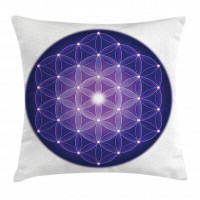 East Urban Home Flower of Life Indoor / Outdoor 40" Throw Pillow Cover