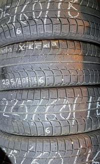 P 225/60/ R16 Michelin X-Ice Winter M/S*  Used WINTER Tires 60% TREAD LEFT  $240 for All 4 TIRES