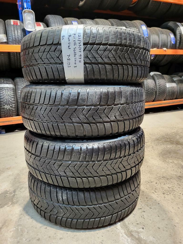 225/55/17 4 pneus hiver pirelli RUNFLAT in Tires & Rims in Greater Montréal