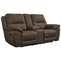 Signature Design by Ashley Gaucho 80" Pillow Top Arm Reclining Loveseat