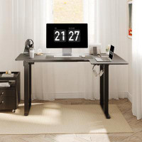 Latitude Run® Cheriece Height Adjustable L-Shaped Standing Desk