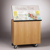 Diversified Woodcrafts Write-N-Roll Mobile Storage Table Workstation