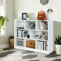 Hokku Designs Hokku Designs 3-tier Open Bookcase 8-cube Floor Standing Storage Shelves Display Cabinet White